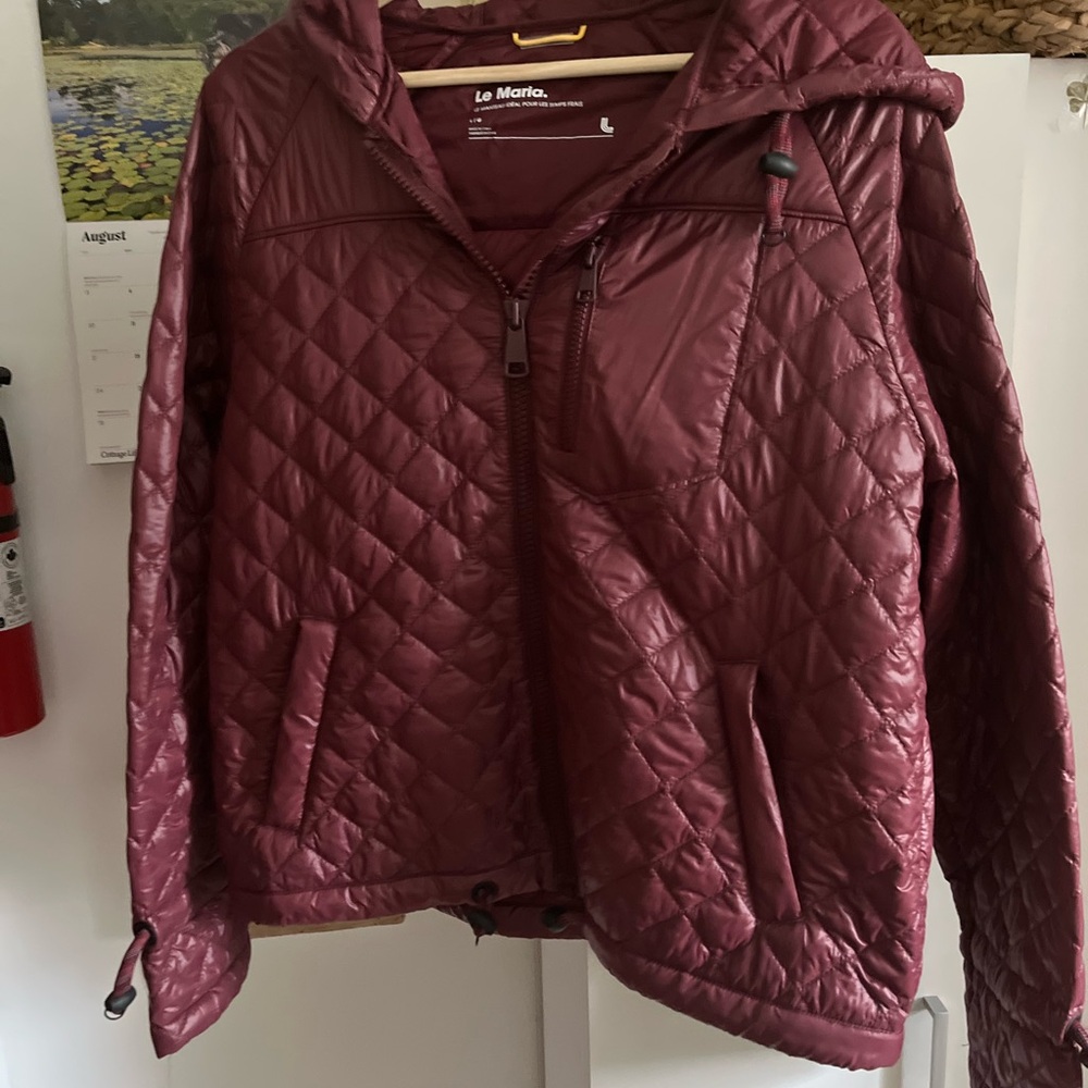 Lole Women's Quilted Maroon Puffer Jacket